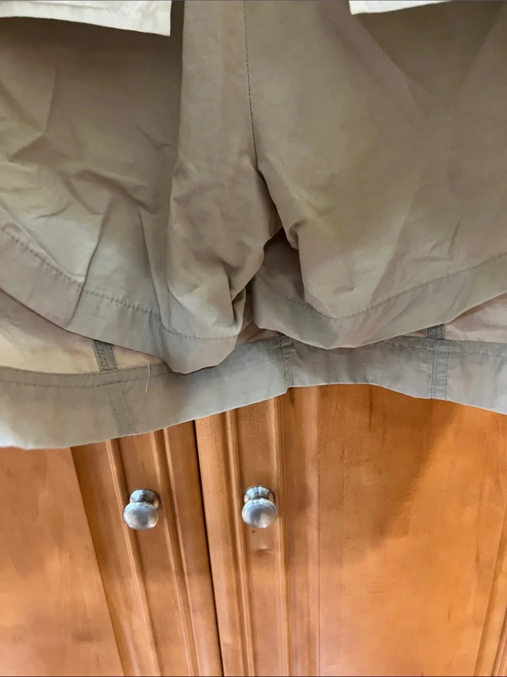 Lands End  Khaki Cargo Pocket Mini Skort - Picture 6 of 7